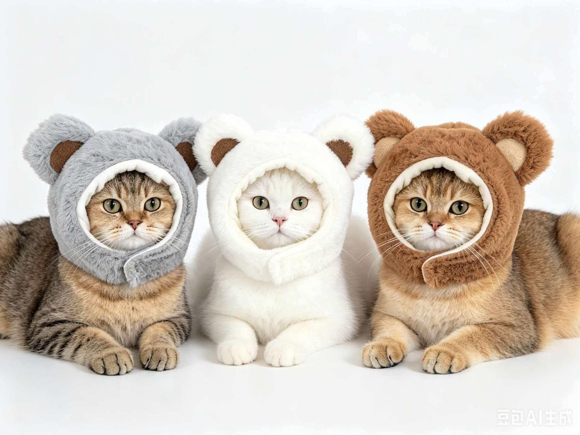 Gorro para gatos con diseño de osito: imagen adicional