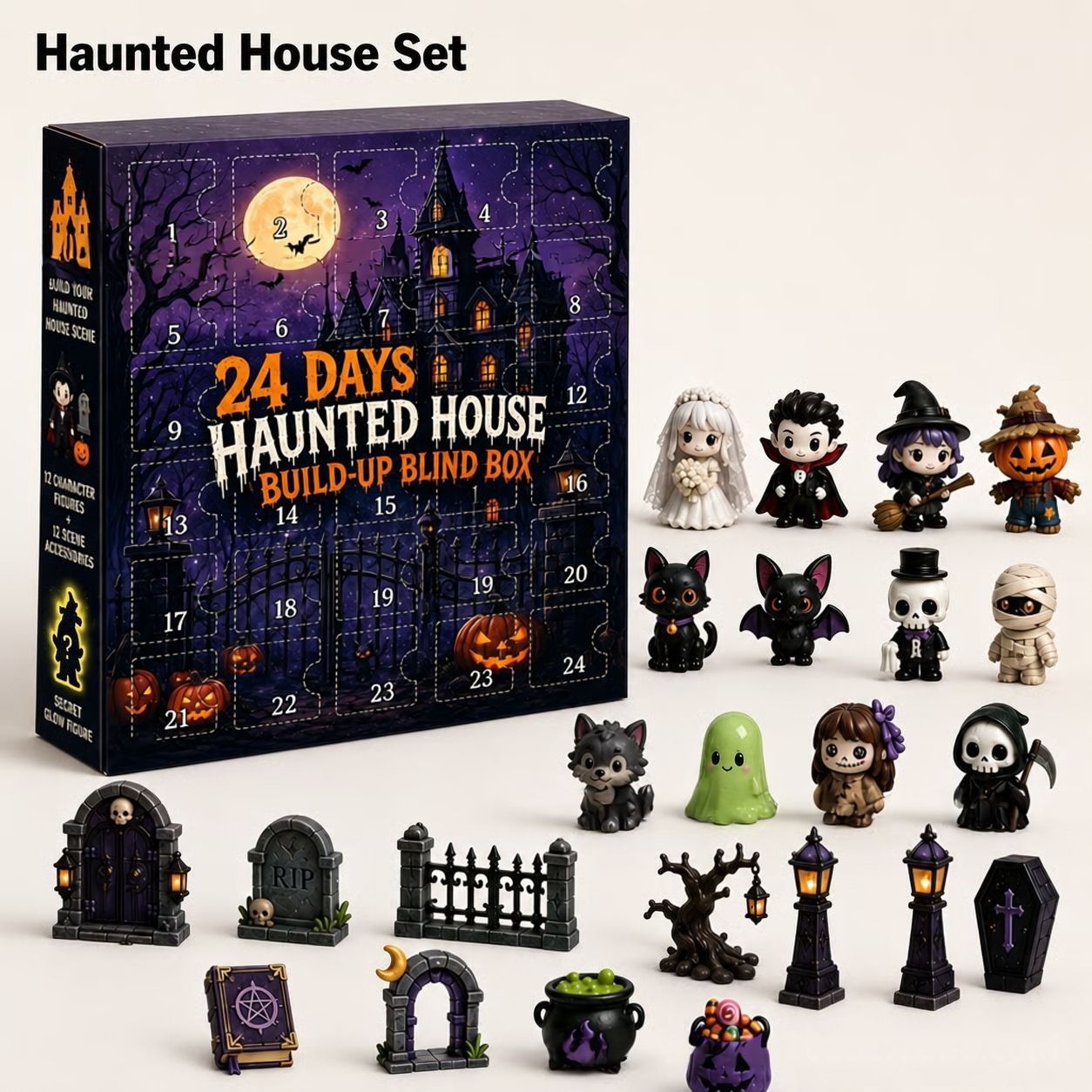 Halloween Acrylic Countdown Calendar - product details