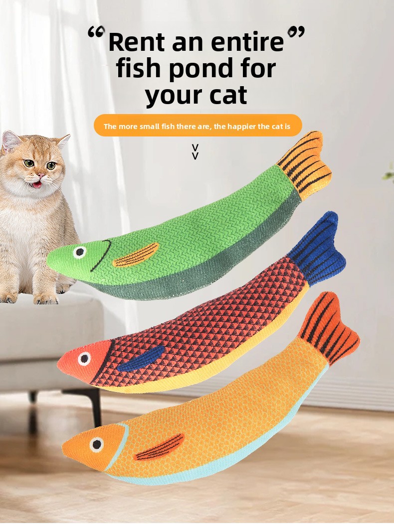Pez de peluche para gatos sin hierba gatera: imagen adicional