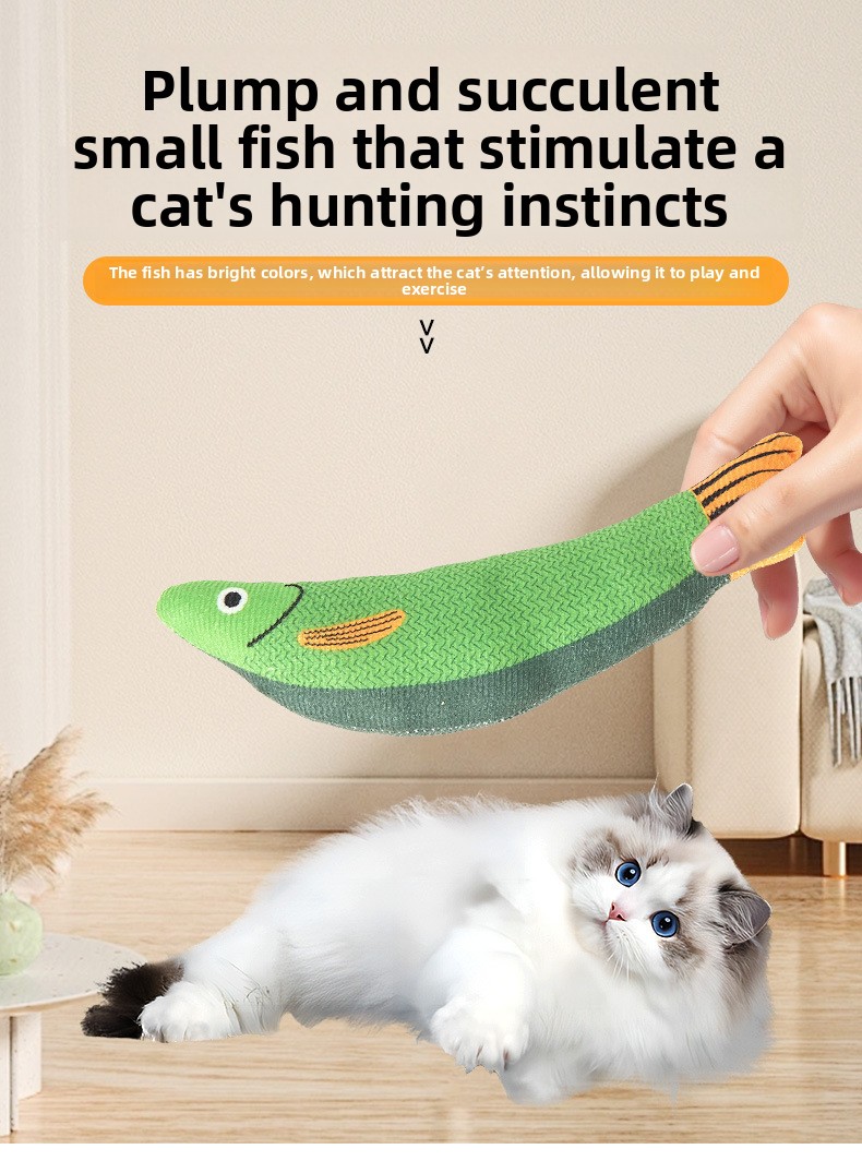 Pez de peluche para gatos sin hierba gatera: imagen adicional