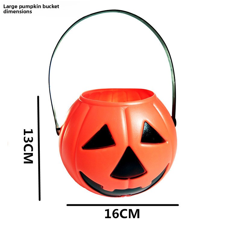 Halloween Pumpkin Candy Bucket - Plastic - product details