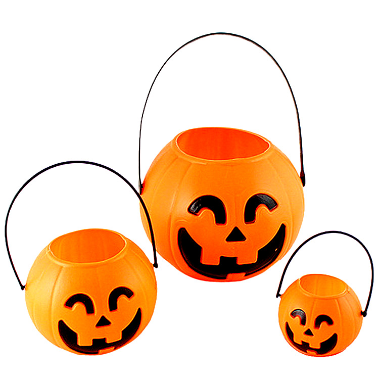 Halloween Pumpkin Candy Bucket - Plastic - product details
