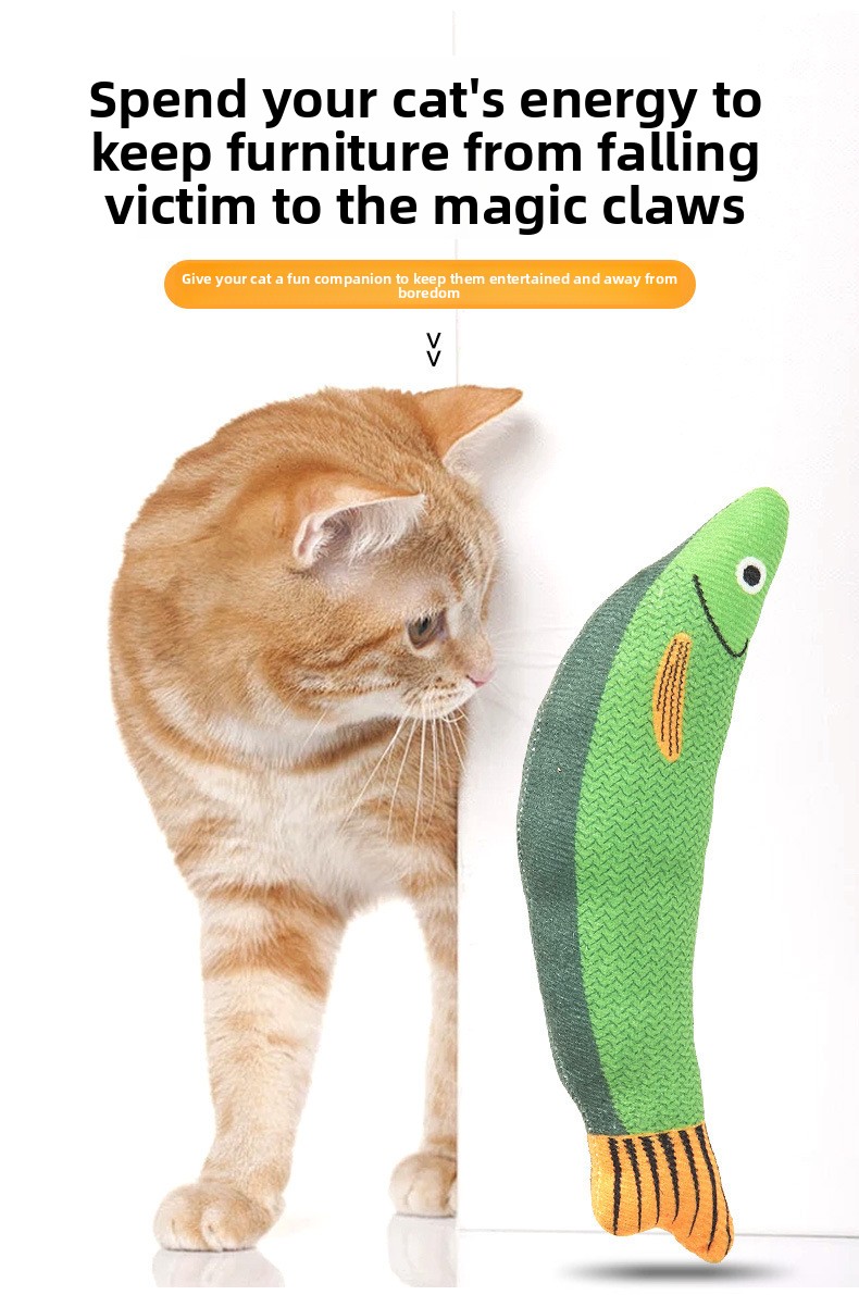 Pez de peluche para gatos sin hierba gatera: imagen adicional
