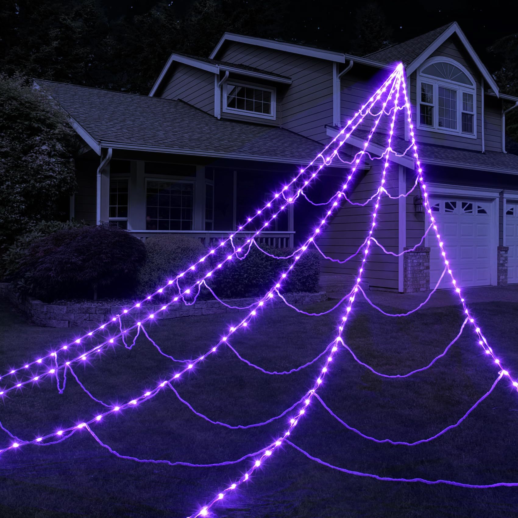 Halloween Spider Web Light Net with Remote Control - product details