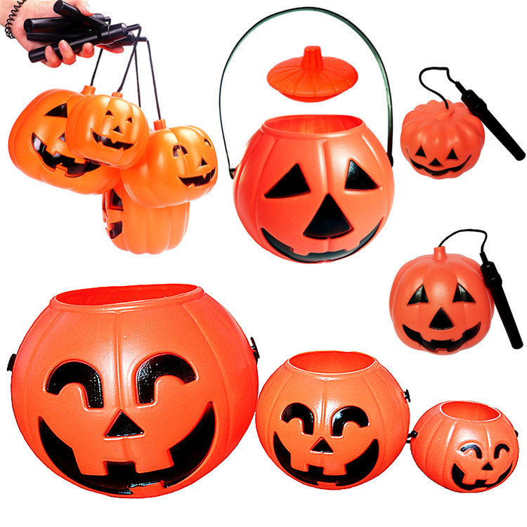 Halloween Pumpkin Candy Bucket - Plastic - product details
