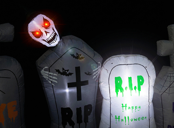 Halloween Inflatable Tombstone Decoration - 2.4 m - Polyester - product details