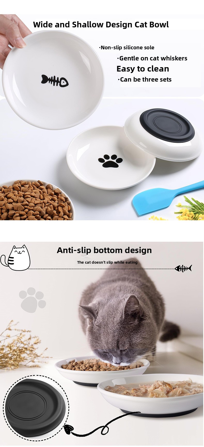 Plato de cerámica para gatos de 15 cm: imagen adicional