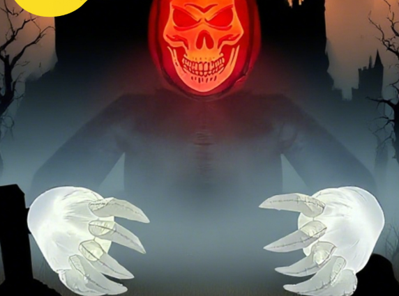 Halloween Inflatable Grim Reaper Decoration - 1.8 m - product details