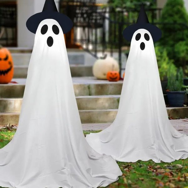 Halloween Light-Up Standing Ghost Yard Decoration - product details