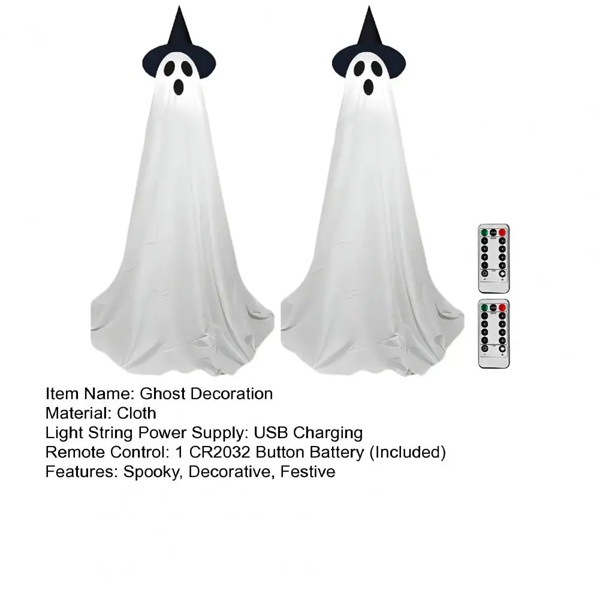 Halloween Light-Up Standing Ghost Yard Decoration - product details