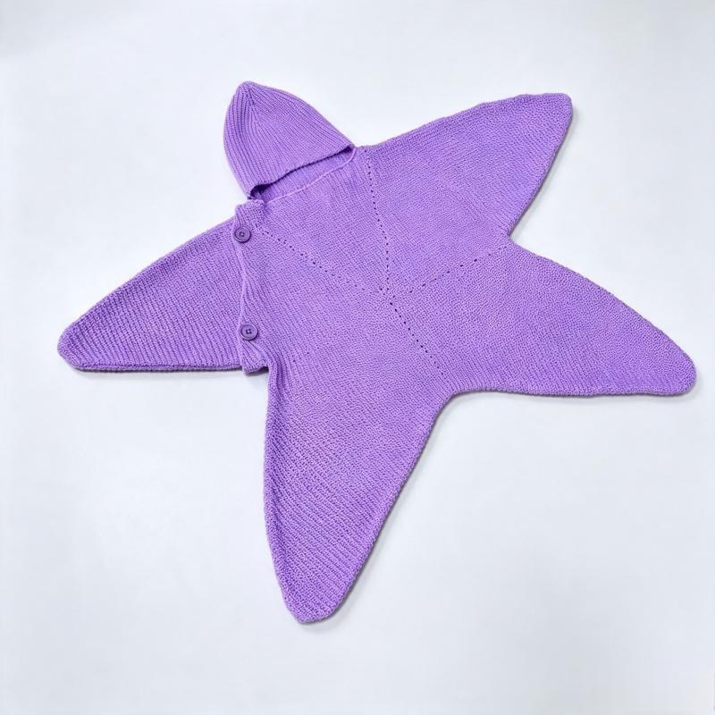 Soft acrylic baby sleeping bag detail