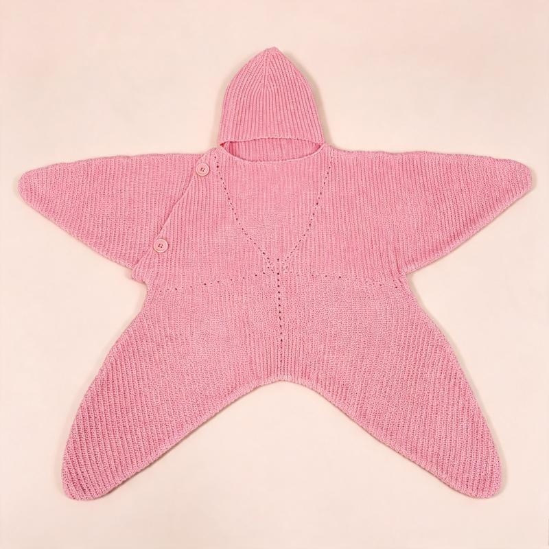 Crochet-style baby sleeping bag option