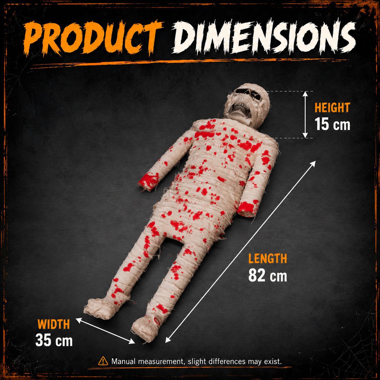 Halloween Sound-Activated Sitting Corpse Prop - product details