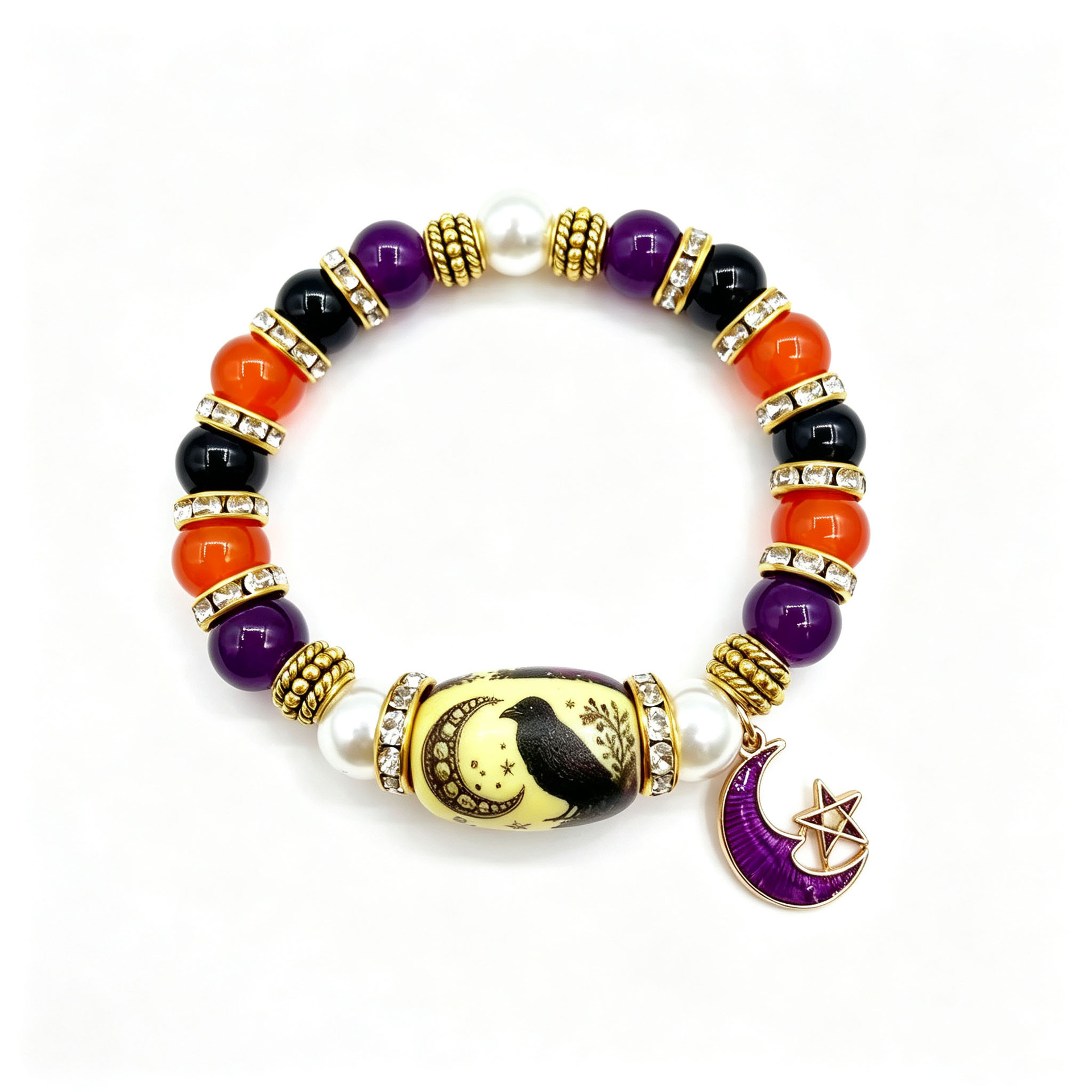 Halloween Beaded Bracelet Costume Jewelry - product details