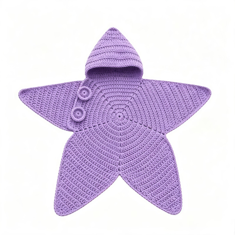 Knitted sleeping bag for babies up to 80 cm