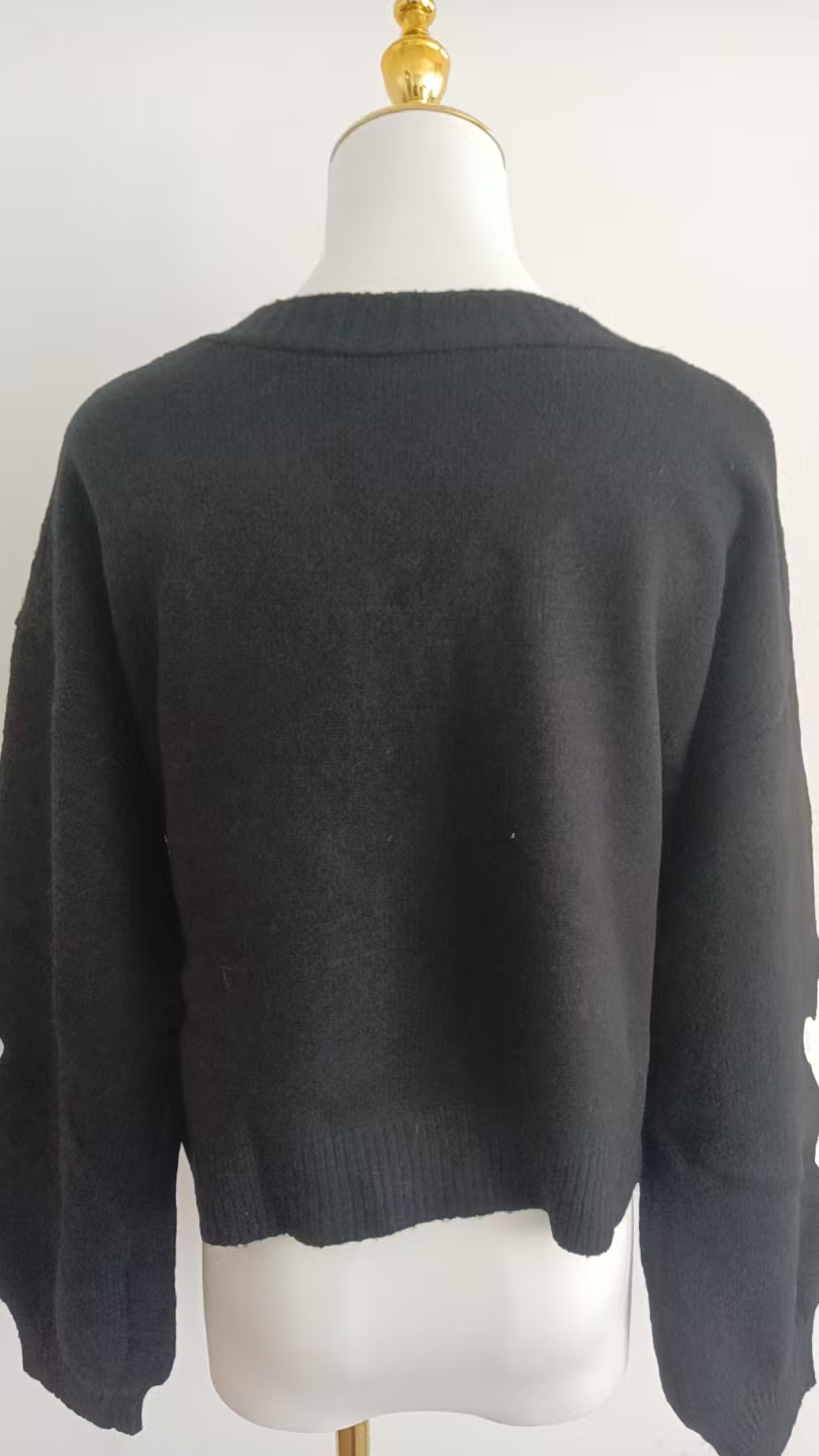 Women's Halloween Knit Cardigan - Polyester - product details