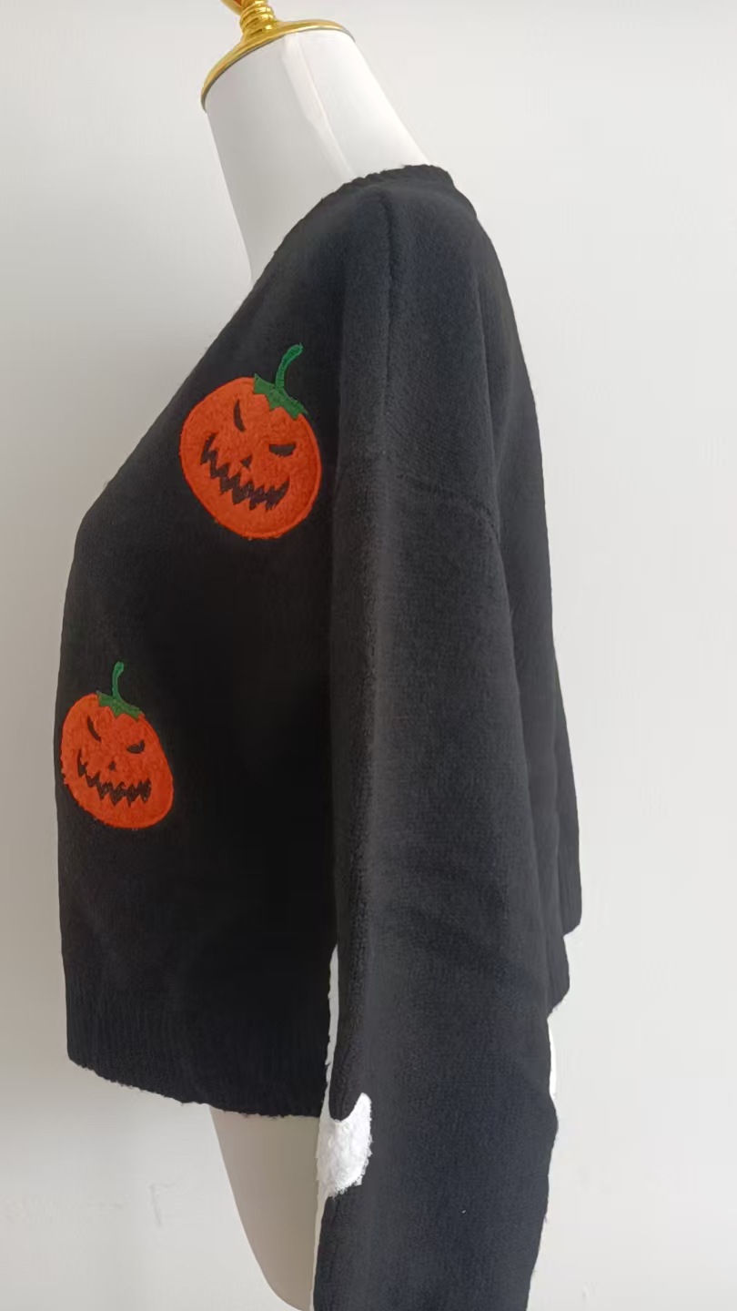 Women's Halloween Knit Cardigan - Polyester - product details