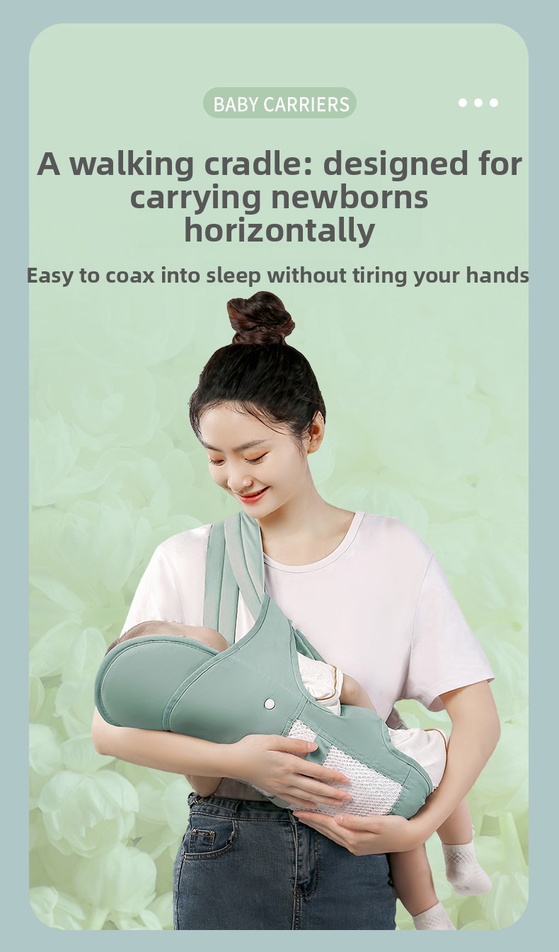 Lightweight baby carrier strap detail