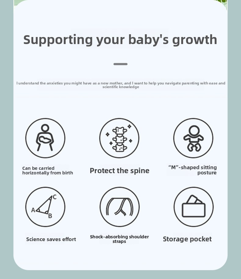 Mesh baby carrier color and pattern options