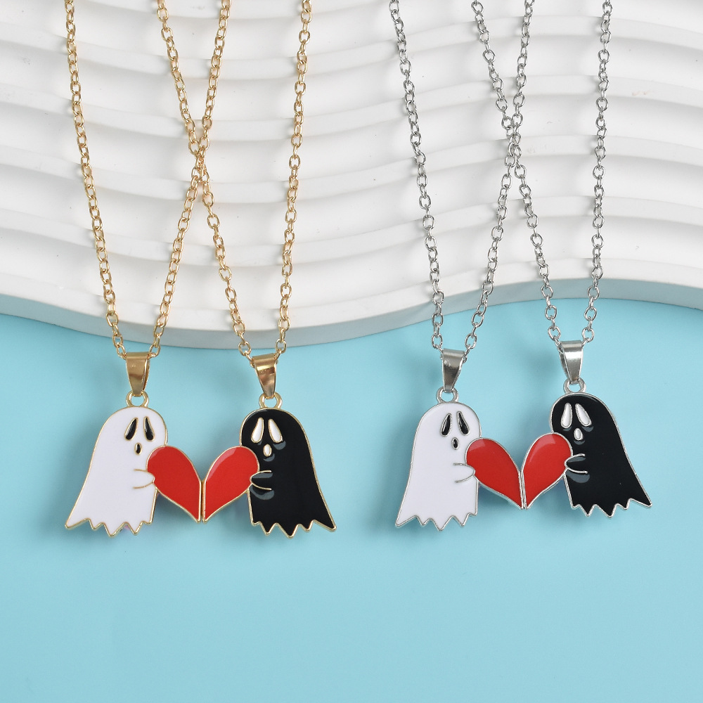 Halloween Cartoon Enamel Magnetic Necklace - product details