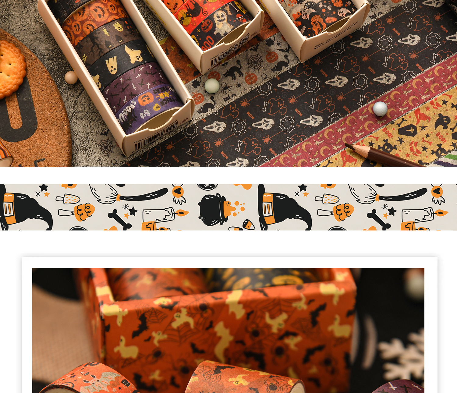 Halloween Decorative Paper Tape - product details