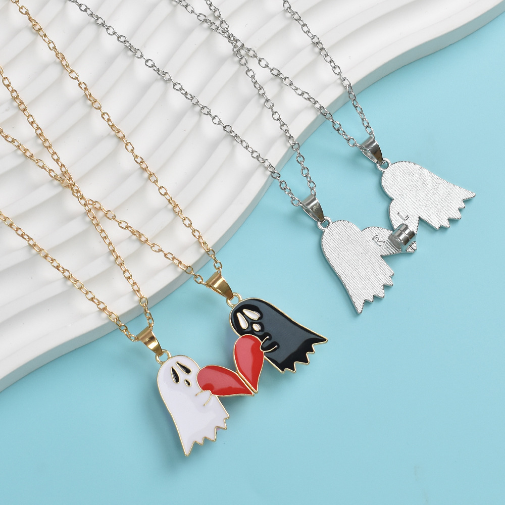 Halloween Cartoon Enamel Magnetic Necklace - product details