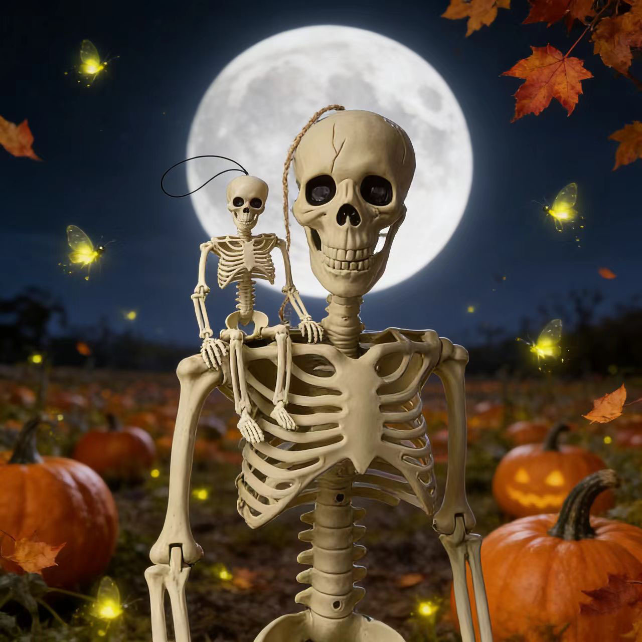 Halloween Plastic Skeleton Props and Bones - product details