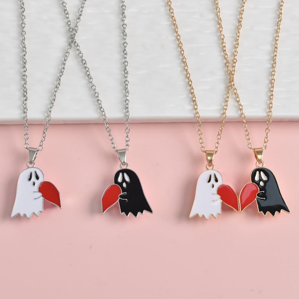 Halloween Cartoon Enamel Magnetic Necklace - product details