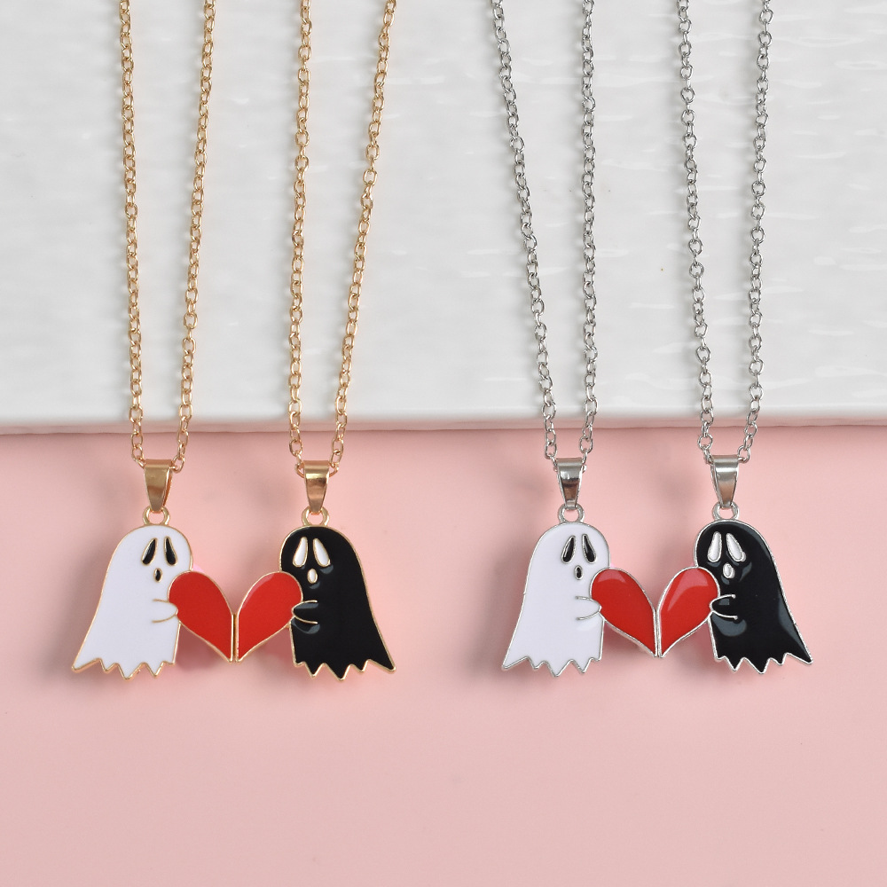 Halloween Cartoon Enamel Magnetic Necklace - product details
