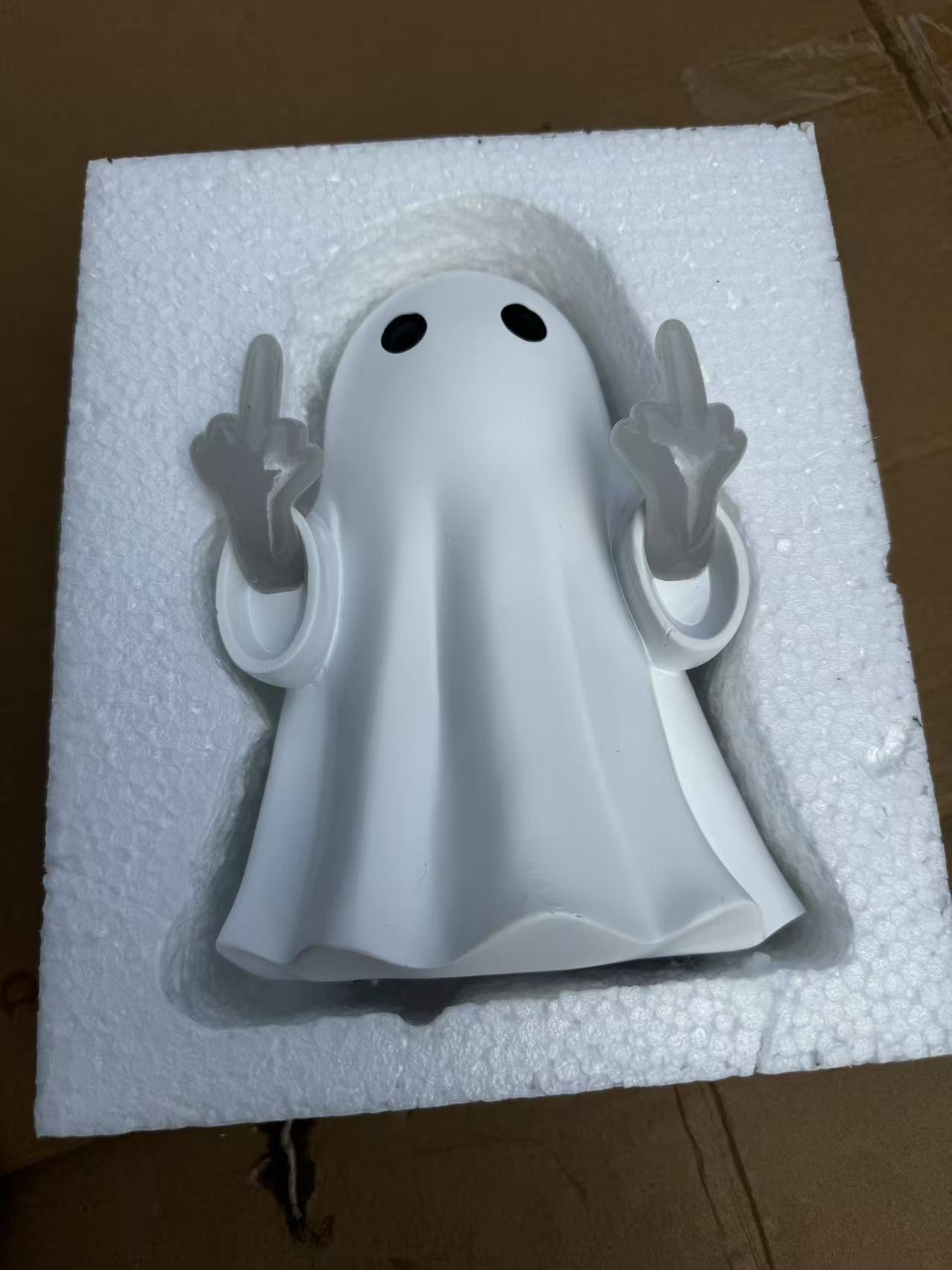 Halloween Middle Finger Ghost Night Light - Resin - product details