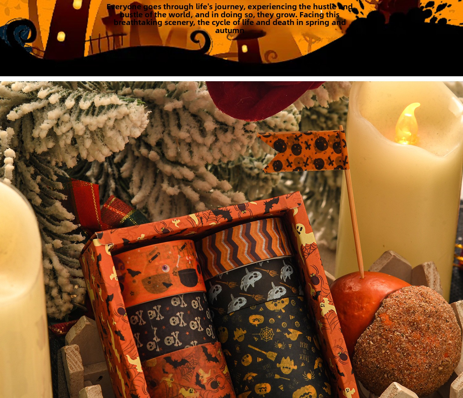 Halloween Decorative Paper Tape - product details