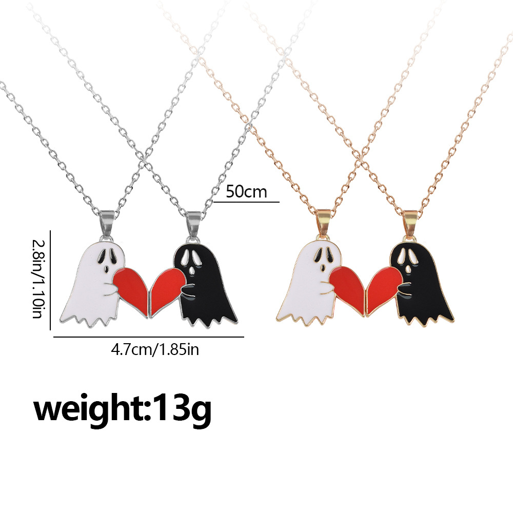 Halloween Cartoon Enamel Magnetic Necklace - product details