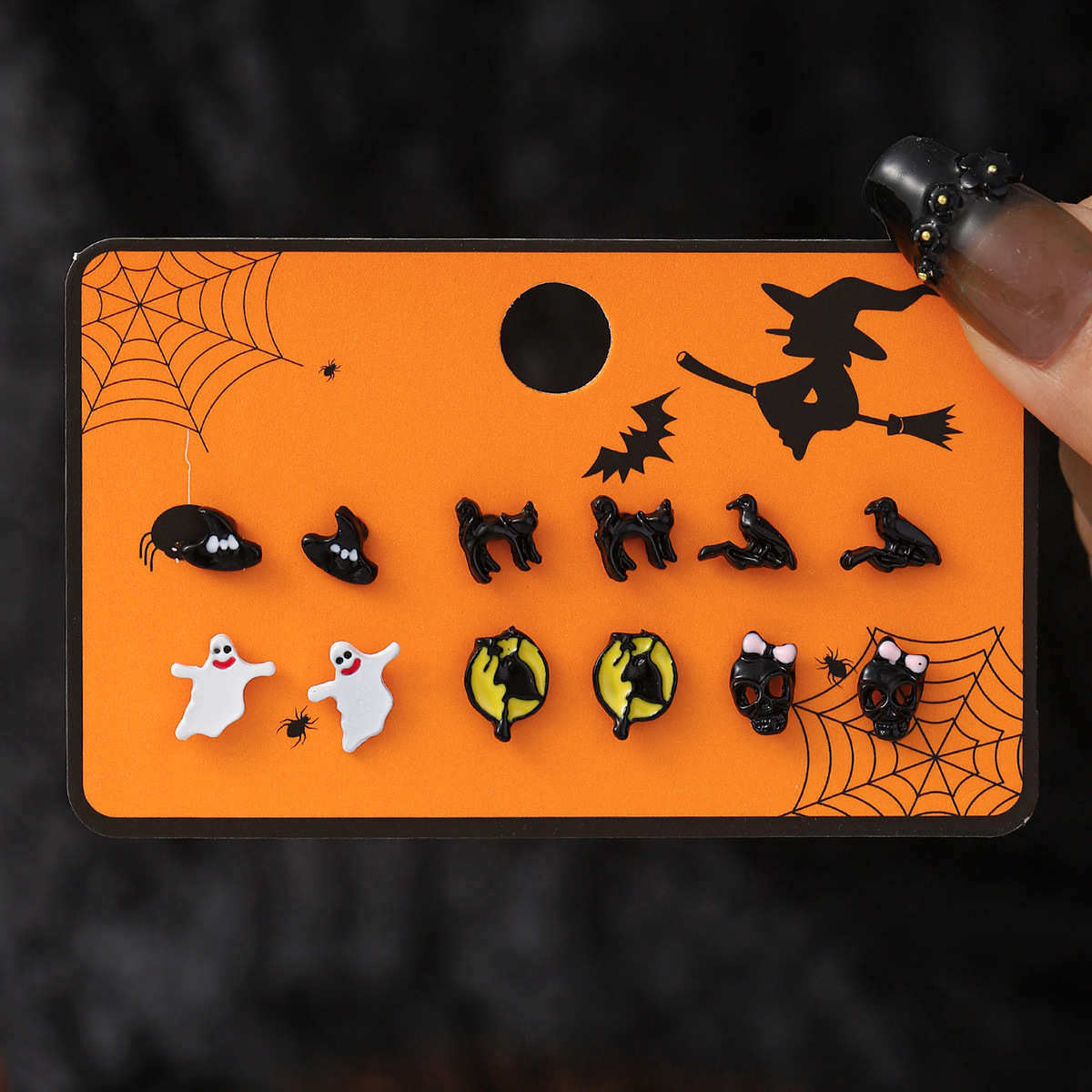 Cartoon Halloween Earrings Set - product details