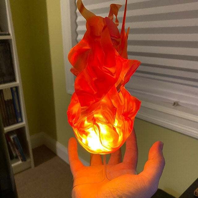 Floating Fireball Hand Lamp Halloween Decor - Cloth - product details