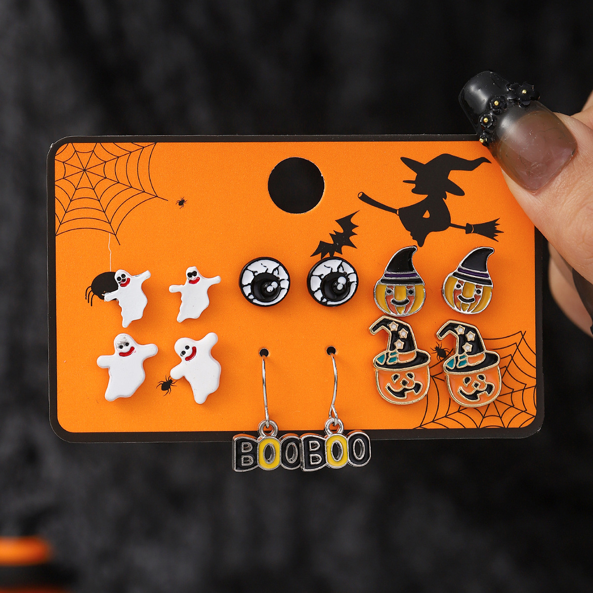 Cartoon Halloween Earrings Set - product details