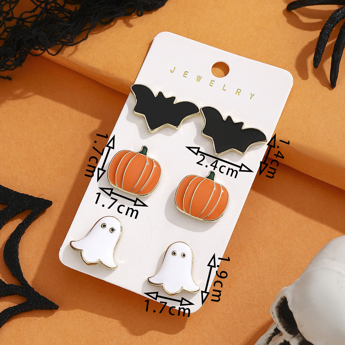 Halloween Cartoon Earrings Set - product details