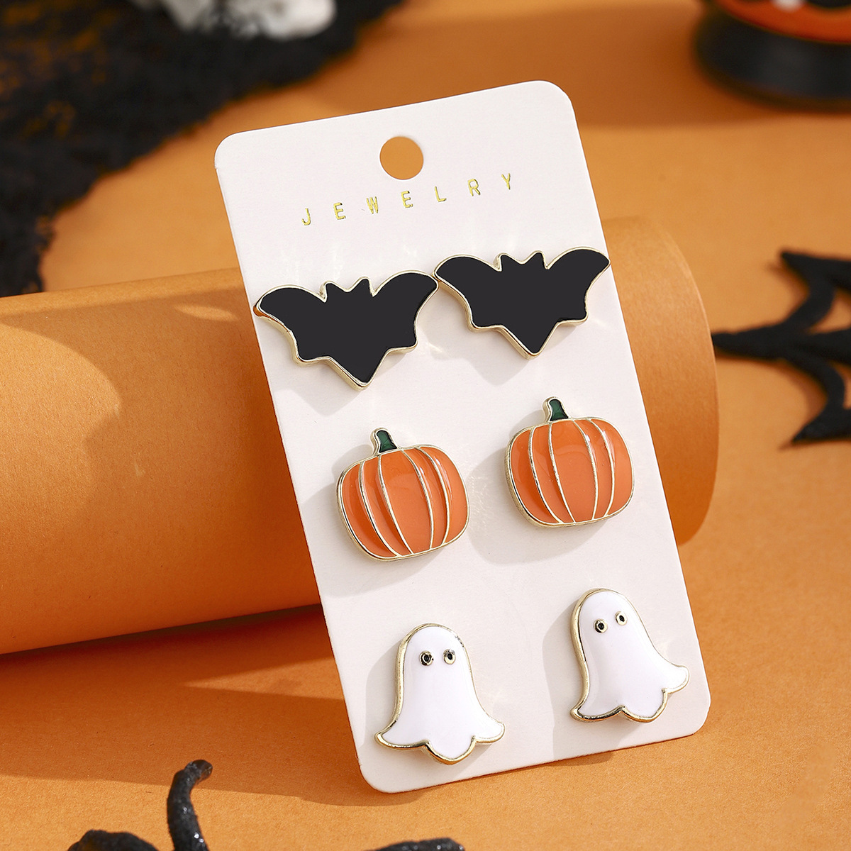 Halloween Cartoon Earrings Set - product details