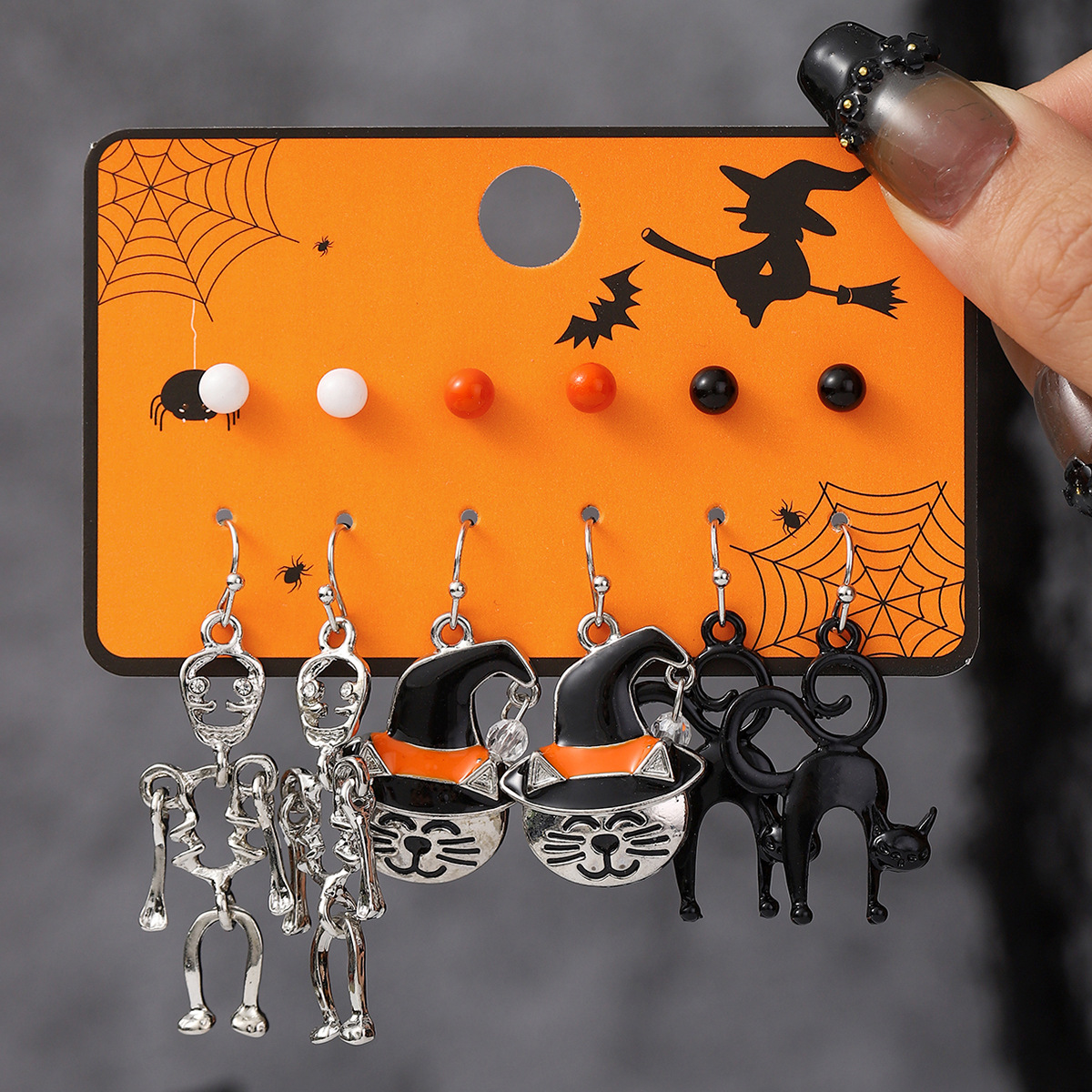 Cartoon Halloween Earrings Set - product details