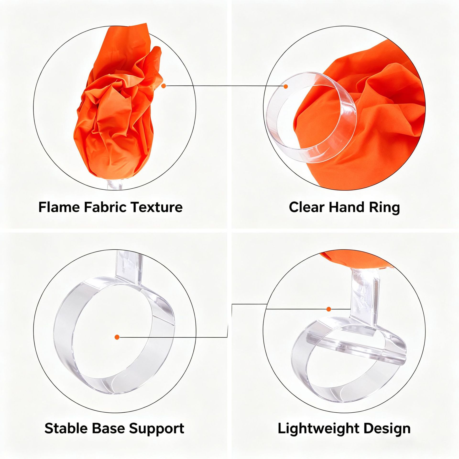 Floating Fireball Hand Lamp Halloween Decor - Cloth - product details