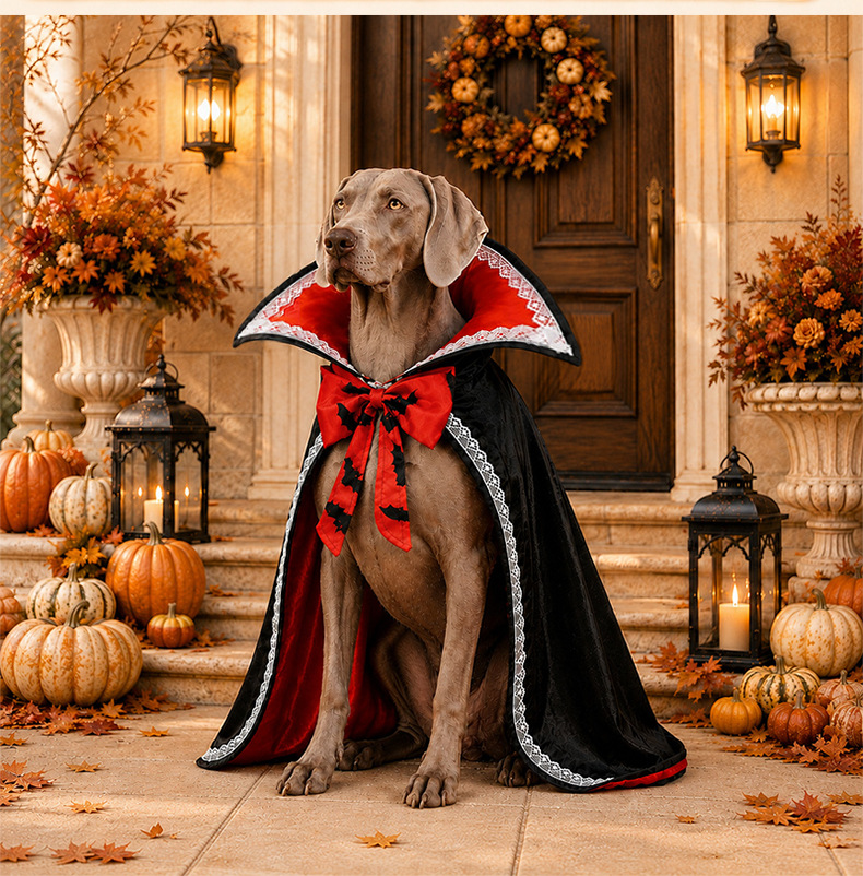 Halloween Pet Cape Costume - Knight and Lace Designs - product details