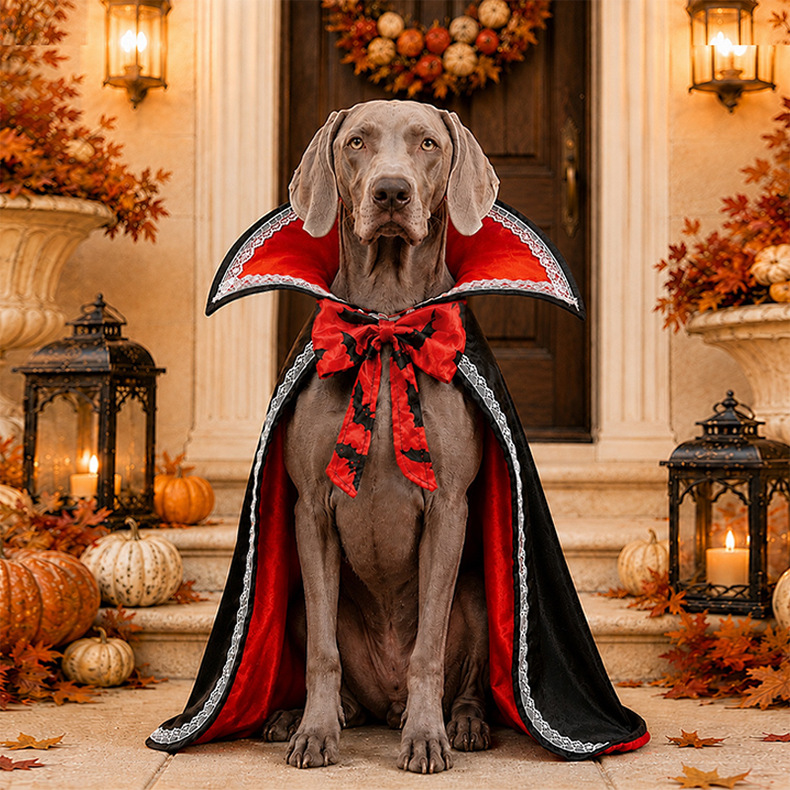 Halloween Pet Cape Costume - Knight and Lace Designs - product details