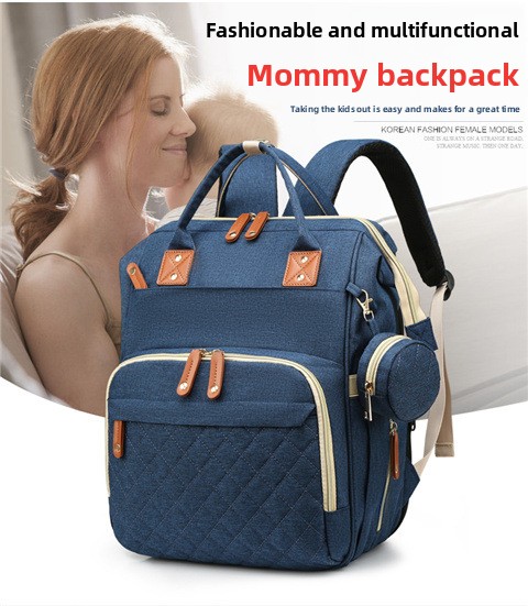 Diaper bag changing pad and organized interior