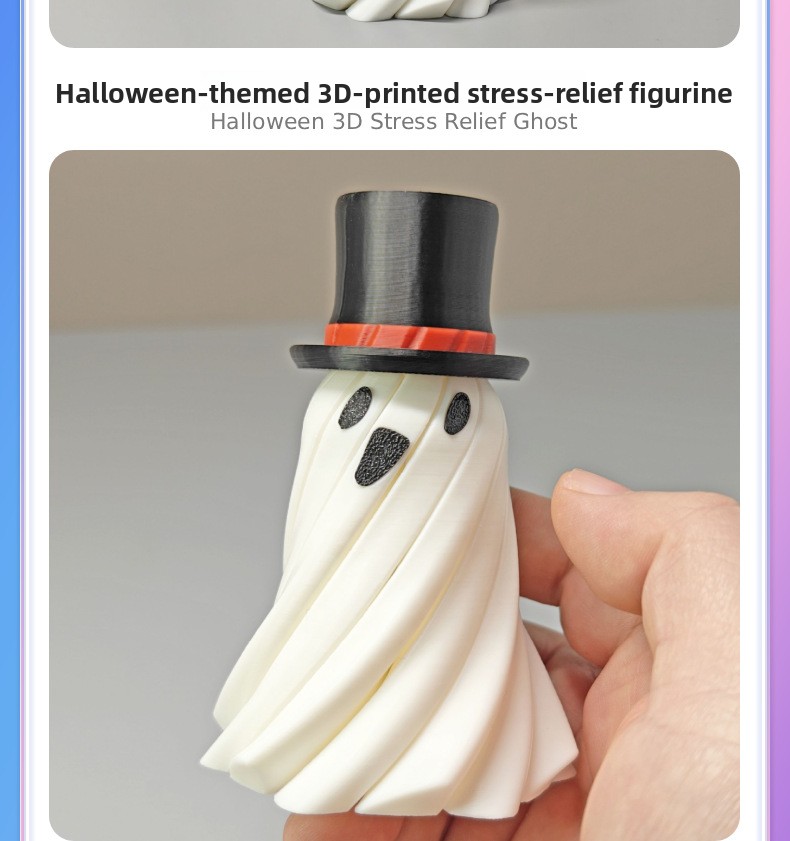 Halloween Ghost Pumpkin Wizard Tabletop Ornament - Resin - product details