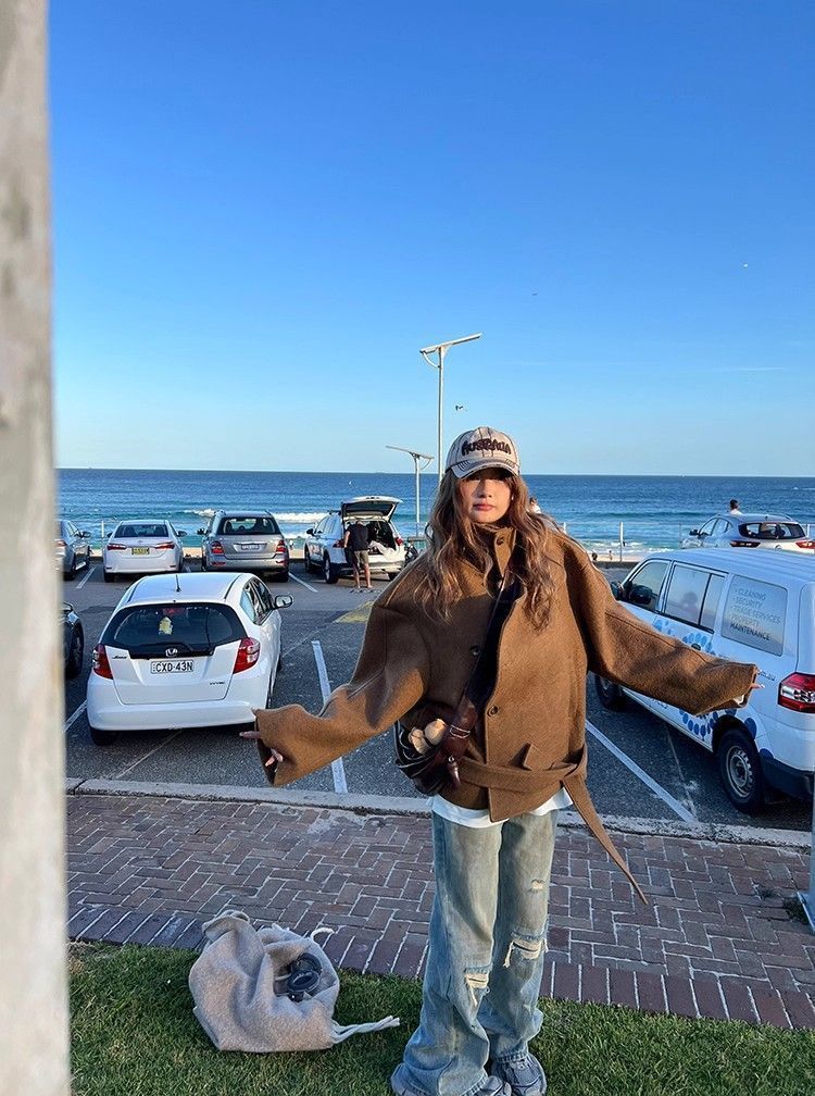 Women’s short coat seasonal styling