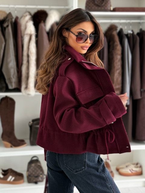 Apricot women's cardigan jacket color option