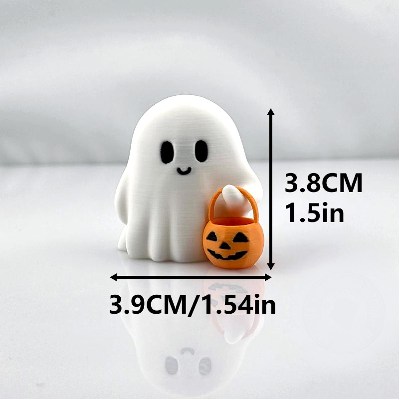 Halloween Ghost Pumpkin Ornament - product details