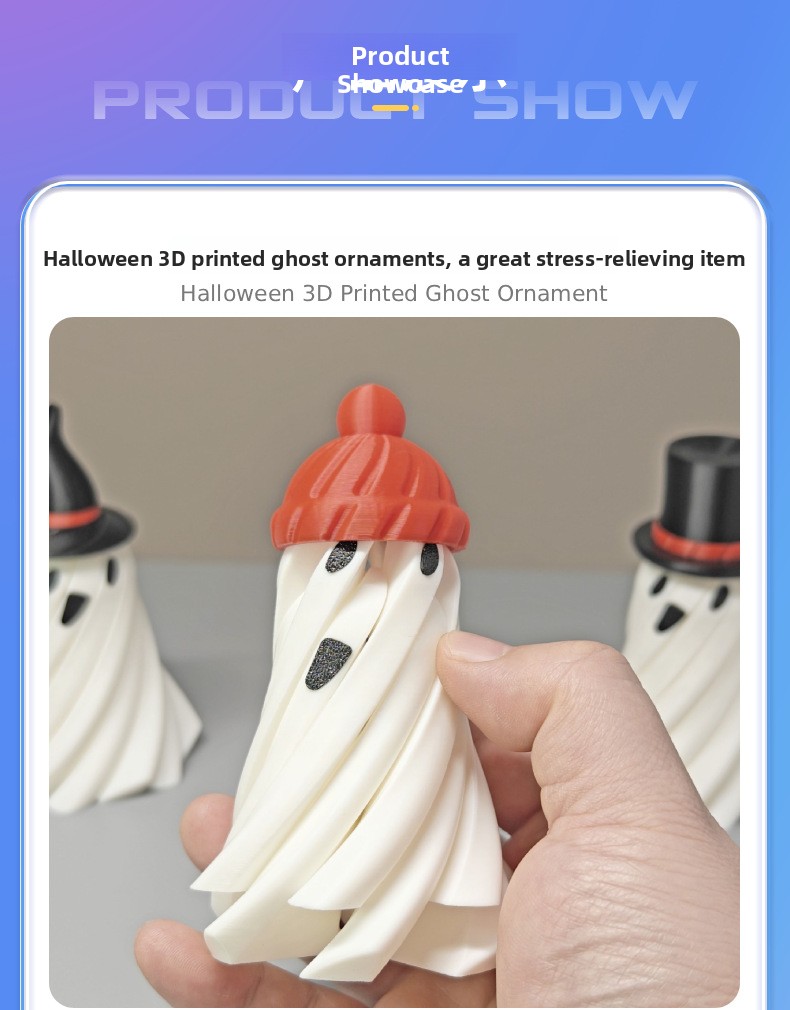 Halloween Ghost Pumpkin Wizard Tabletop Ornament - Resin - product details