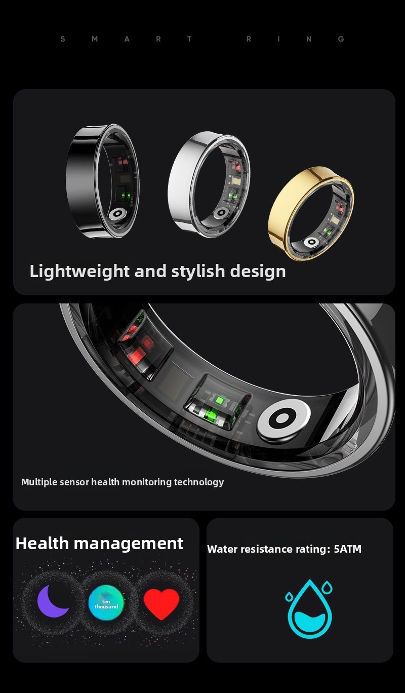 Smart ring health tracking