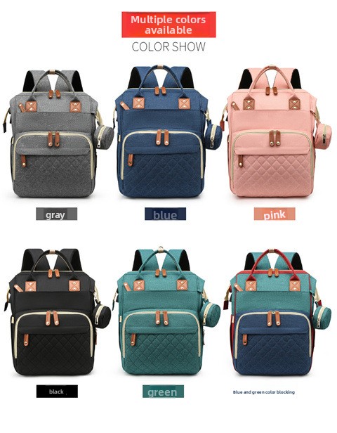 Diaper backpack wet and dry storage design