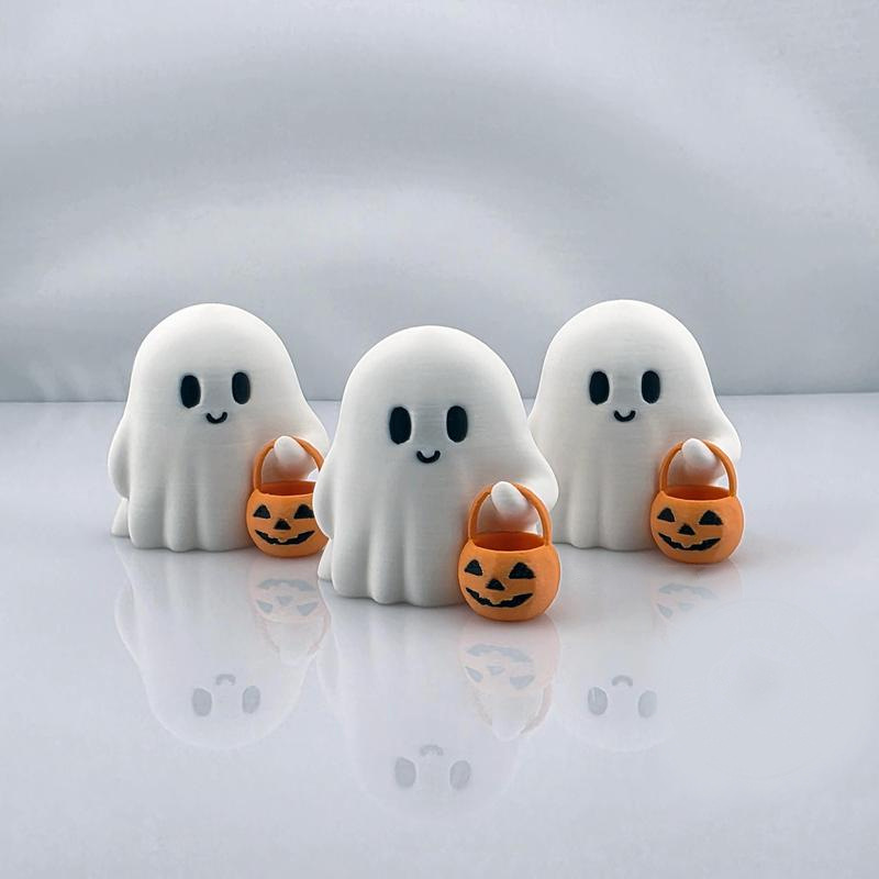 Halloween Ghost Pumpkin Ornament - product details